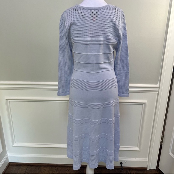 Vince Camuto Eyelet Pointelle Sweater Dress M - Picture 4 of 9